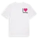 White t-shirt med Jag älskar Snarhögen t-shirt litet tryck
