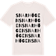 Vintage White t-shirt med Snarhögen ordlek t-shirt
