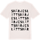 Vintage White t-shirt med Snärjeslätt ordlek t-shirt