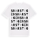 White t-shirt med Snarstigen ordlek t-shirt