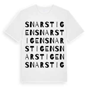 Snarstigen ordlek t-shirt – ekologisk bomull t-shirt från Pinshirt
