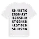 White t-shirt med Snarstigen ordlek t-shirt