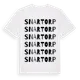 White t-shirt med Snartorp ordlek t-shirt
