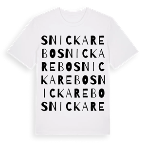 Snickarebo ordlek t-shirt – ekologisk bomull t-shirt från Pinshirt