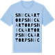 Blue Soul t-shirt med Snickartorp ordlek t-shirt