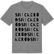 Mid Heather Gray t-shirt med Snickeröd ordlek t-shirt