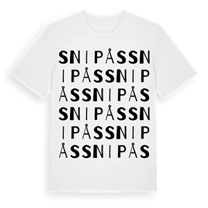 Snipås ordlek t-shirt – ekologisk bomull t-shirt från Pinshirt