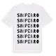 White t-shirt med Snipebro ordlek t-shirt