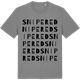 Mid Heather Gray t-shirt med Snipered ordlek t-shirt