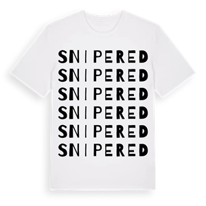Snipered ordlek t-shirt – ekologisk bomull t-shirt från Pinshirt