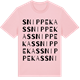 Pink Cotton t-shirt med Snippekas ordlek t-shirt