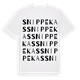 White t-shirt med Snippekas ordlek t-shirt