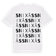 White t-shirt med Snixås ordlek t-shirt