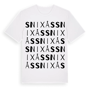 Snixås ordlek t-shirt – ekologisk bomull t-shirt från Pinshirt