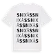 White t-shirt med Snixås ordlek t-shirt