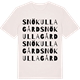 Vintage White t-shirt med Snökulla gård ordlek t-shirt