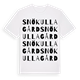 Snökulla gård ordlek t-shirt