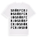 Snörperud ordlek t-shirt
