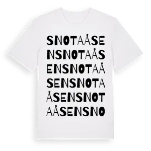 Snotaåsen ordlek t-shirt – ekologisk bomull t-shirt från Pinshirt