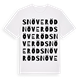 White t-shirt med Snöveröd ordlek t-shirt
