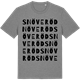 Mid Heather Gray t-shirt med Snöveröd ordlek t-shirt