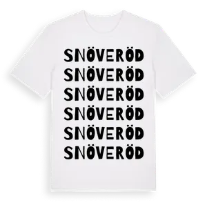 Snöveröd ordlek t-shirt – ekologisk bomull t-shirt från Pinshirt
