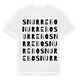 White t-shirt med Snurrebo ordlek t-shirt