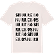 Vintage White t-shirt med Snurrebo ordlek t-shirt
