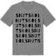 Mid Heather Gray t-shirt med Snutsbol ordlek t-shirt