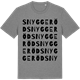 Mid Heather Gray t-shirt med Snyggeröd ordlek t-shirt