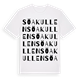 White t-shirt med Söakullen ordlek t-shirt