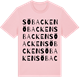 Pink Cotton t-shirt med Söbacken ordlek t-shirt