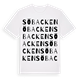 White t-shirt med Söbacken ordlek t-shirt