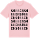 Pink Cotton t-shirt med Söbben ordlek t-shirt