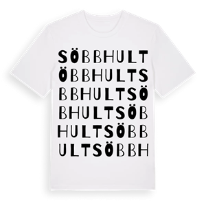 Söbbhult ordlek t-shirt – ekologisk bomull t-shirt från Pinshirt