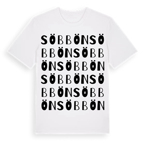 Söbbön ordlek t-shirt – ekologisk bomull t-shirt från Pinshirt