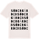 Vintage White t-shirt med Södergården ordlek t-shirt