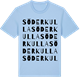 Blue Soul t-shirt med Söderkulla ordlek t-shirt