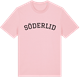 Pink Cotton t-shirt med Söderlid böjd t-shirt