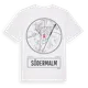 White t-shirt med Södermalm t-shirt