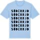 Blue Soul t-shirt med Söderrud ordlek t-shirt