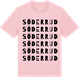 Pink Cotton t-shirt med Söderrud ordlek t-shirt