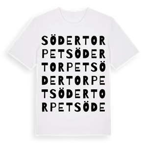 Södertorpet ordlek t-shirt – ekologisk bomull t-shirt från Pinshirt