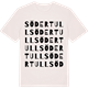 Vintage White t-shirt med Södertull ordlek t-shirt