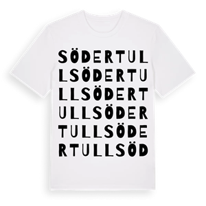 Södertull ordlek t-shirt – ekologisk bomull t-shirt från Pinshirt