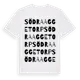 White t-shirt med Södra Aggetorp ordlek t-shirt