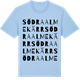 Blue Soul t-shirt med Södra Almekärr ordlek t-shirt
