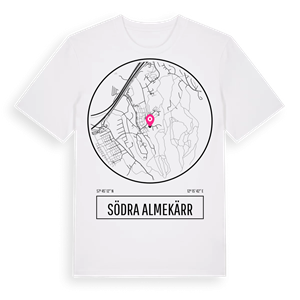 Södra Almekärr t-shirt – ekologisk bomull t-shirt från Pinshirt