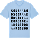 Blue Soul t-shirt med Södra Aröd ordlek t-shirt