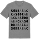 Mid Heather Gray t-shirt med Södra Backa ordlek t-shirt